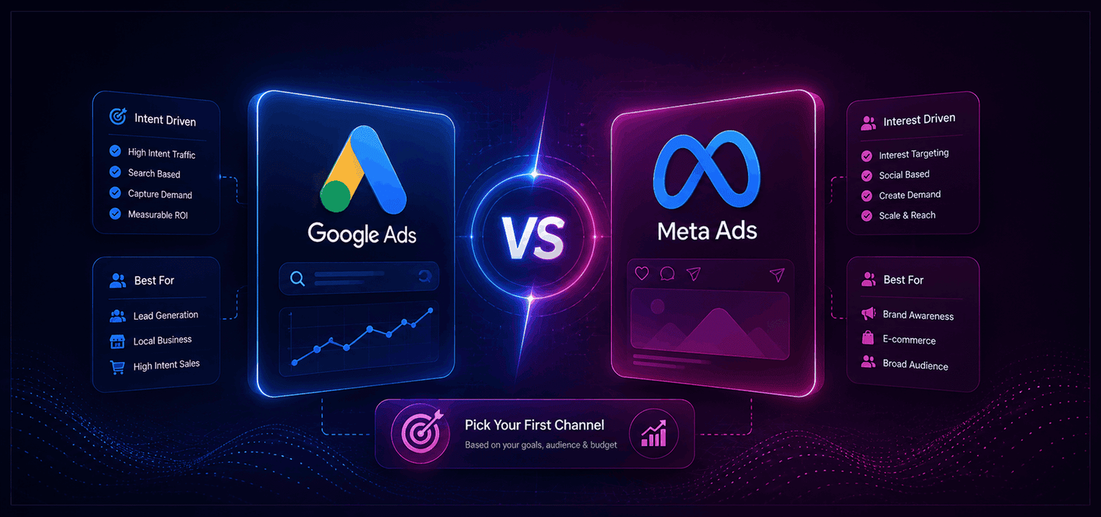 Google Ads vs. Meta Ads: Picking the Right First Channel